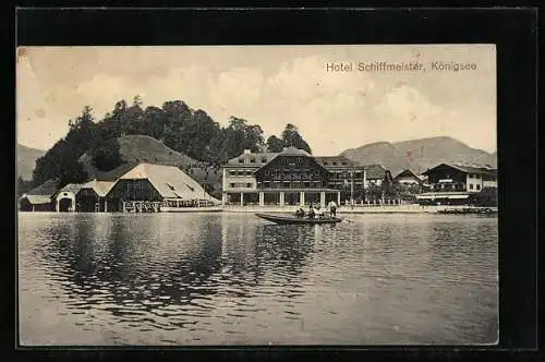 AK Königsee / Berchtesgaden, Blick auf das Hotel Schiffmeister