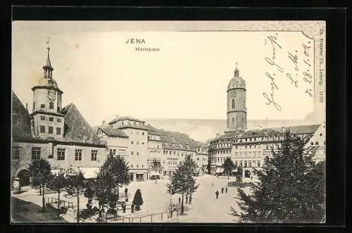 AK Jena, Blick auf den Marktplatz