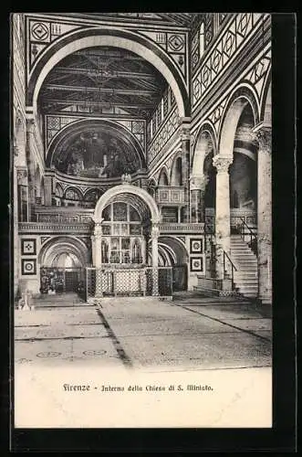 AK Firenze, Interno della Chiesa di S. Miniato