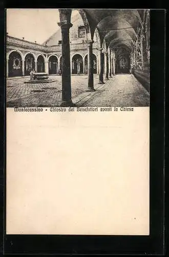 AK Montecassino, Chiostro dei Benefattori avanti la Chiesa