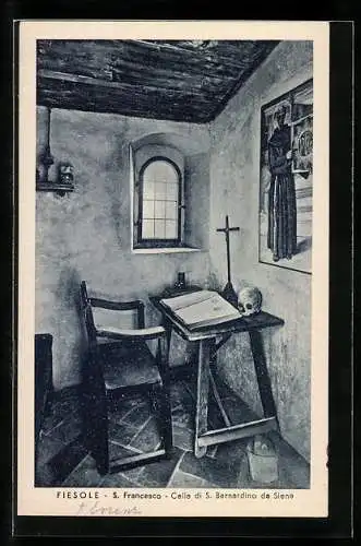 AK Fiesole, S. Francesco, Cella di S. Bernardino da Siena
