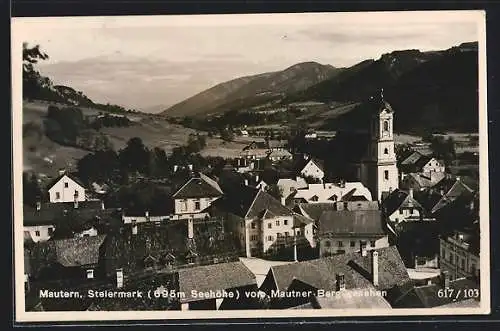 AK Mautern /Steiermark, Teilansicht vom Mautner Berg aus
