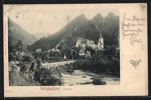 AK Wildalpen, Blick über den Fluss