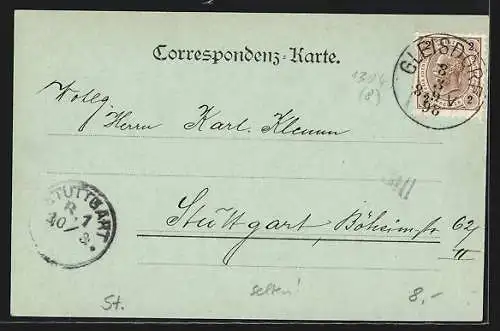 Mondschein-AK Spital am Semmering, Ortsansicht aus der Vogelschau