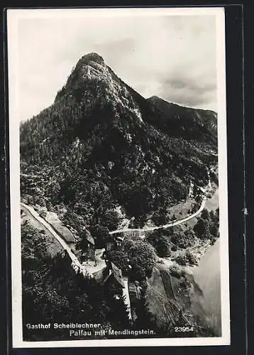 AK Palfau /Obersteiermark, Gasthof Scheiblechner mit Mendlingstein