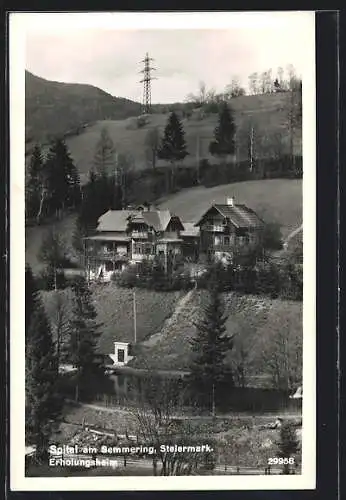 AK Spital am Semmering, Ansicht vom Erholungsheim