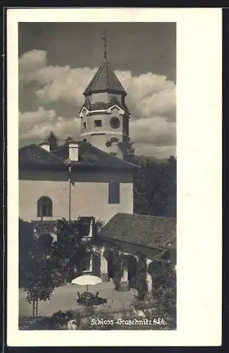 AK St. Marein im Mürztal, Graschnitz, Ansicht vom Schloss