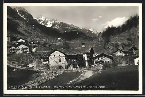 AK Oyace /Valle d`Aosta, Scorcio Panoramico dal Capoluogo