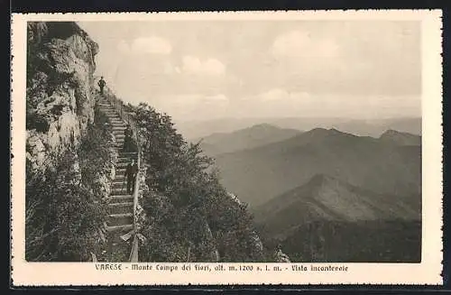 AK Varese, Monte Campo dei Fiore, Vista incantevole