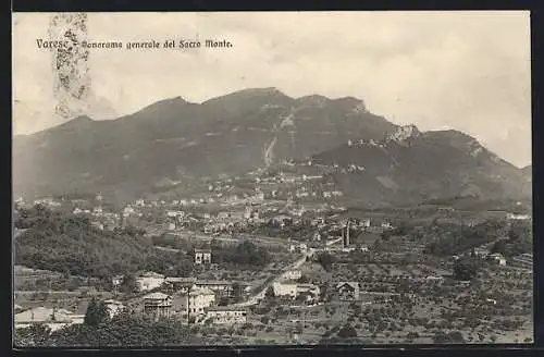 AK Varese, Panorama generale del Sacro Monte