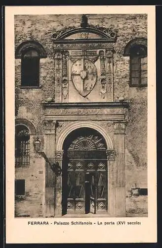 AK Ferrara, Palazzo Schiafonia, La porta