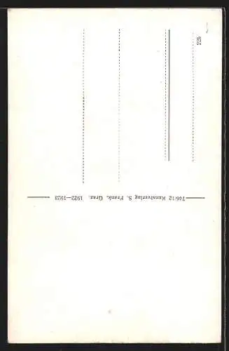 AK Tarvisio, Ortsansicht und Berge aus der Vogelschau