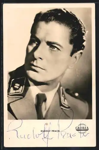 AK Rudolf Prack, Schauspieler in Uniform