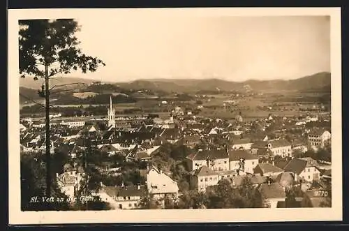 AK St. Veit an der Glan, Gesamtansicht vom Berg aus