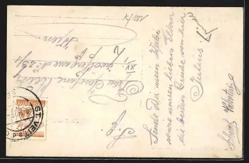 AK St. Veit a. d. Glan, Ortsansicht aus der Vogelschau