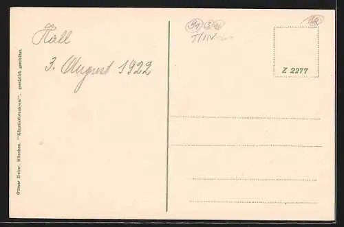 AK Hall i. T., Partie auf dem Marktplatz