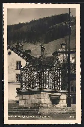 AK Vordernberg, Brunnen am Marktplatz