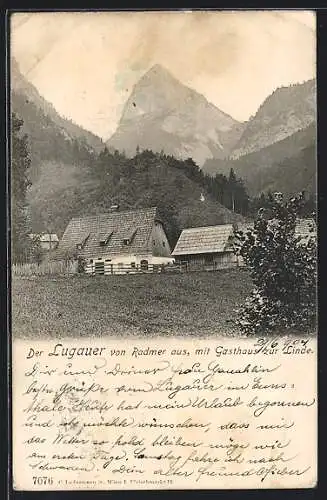 AK Radmer, Lugauer mit Gasthaus zur Linde