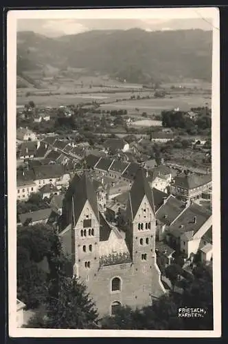 AK Friesach /Kärnten, Teilansicht mit Kirche