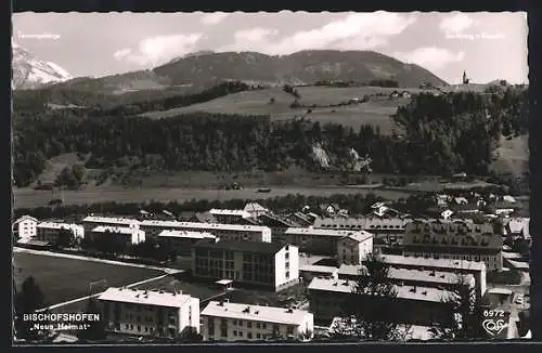 AK Bischofshofen, Neubaugebiet Neue Heimat vor Tennengebirge