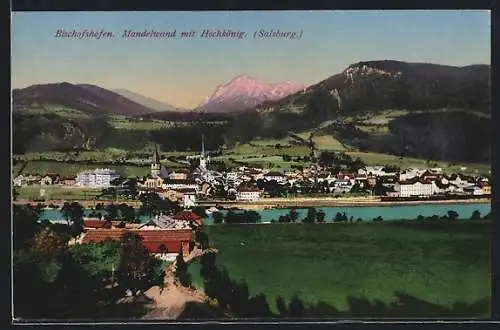 AK Bischofshofen /Salzburg, Mandlwand mit Hochkönig