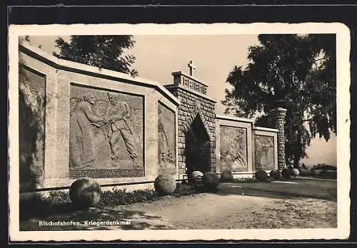 AK Bischofshofen, Kriegerdenkmal mit Tor