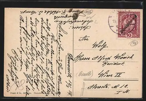 AK Leoben, Stadtturm u. Murbrücke