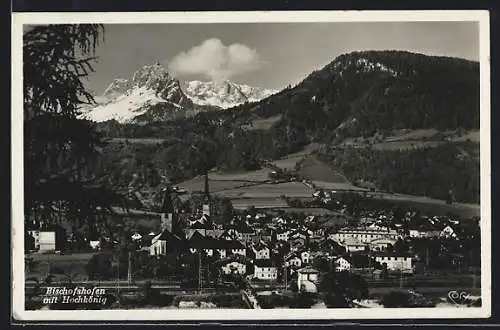 AK Bischofshofen, Ortsansicht mit Hochkönig