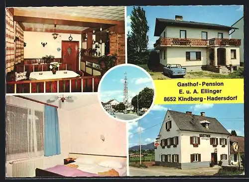 AK Kindberg-Hadersdorf /Stmk., Gasthof-Pension E. u. A. Ellinger