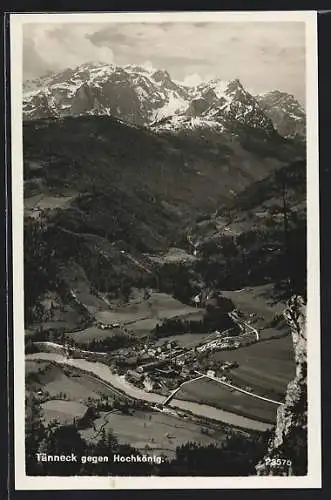 AK Tänneck, Ortsansicht gegen Hochkönig