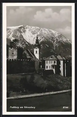 AK Puchberg am Schneeberg, Ortsansicht mit Kirche