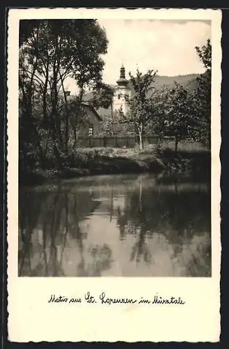 AK St. Lorenzen im Mürztale, Partie am Wasser