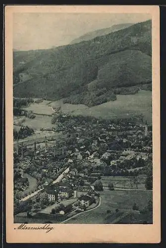 AK Mürzzuschlag, Ortsansicht aus der Vogelschau