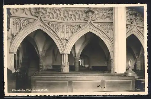 AK Vöcklamarkt /O.-Ö., Pfarrkirche, Innenansicht