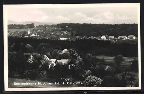 AK St. Johann i. d. H., Gesamtansicht aus der Vogelschau