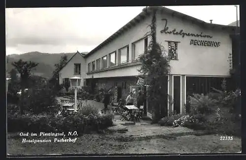 AK Waldegg, Oed im Piestingtal, Hotelpension Pecherhof mit Garten