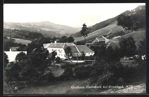 AK Krumbach /N. Oe., Gasthaus Tietenbach mit Umgebung