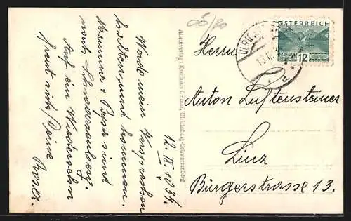 AK Ulrichsberg /O. Ö., Totalansicht aus der Vogelschau