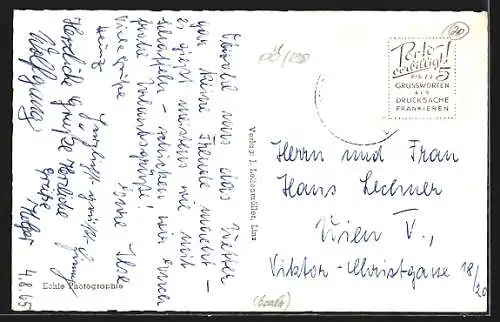 AK St. Veit im Mühlkreis, Ortsansicht mit Fernblick