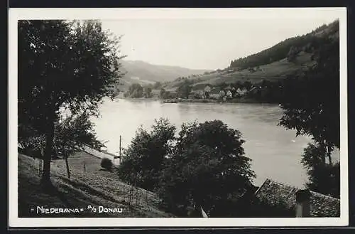 AK Ranna an der Donau, Niederanna, Ortsansicht aus der Ferne