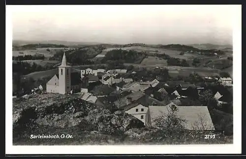 AK Sarleinsbach /O. Oe., Totalansicht aus der Vogelschau