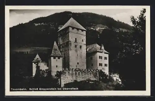 AK Ober-Vellach /Tauernbahn, Schloss Groppenstein