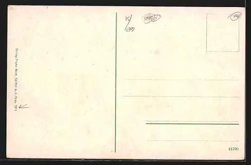 AK Obervellach, Ruine Falkenstein an der Tauernbahn, Ortsansicht mit Viadukt und Falkensteintunnel