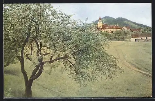 AK Gratwein, Blick zum Ort mit Kirche