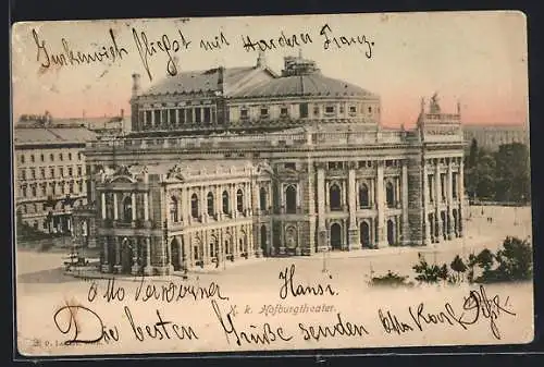 AK Wien, K. k. Hofburgtheater