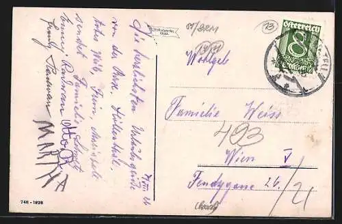 AK Mariazell, Teilansicht mit Kirche