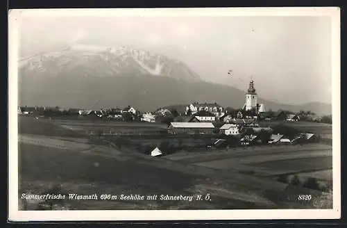 AK Wiesmath /N.-Ö., Teilansicht mit Kirche