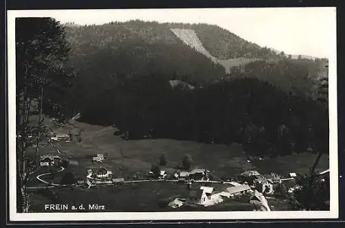AK Frein a. d. Mürz, Ortspartie mit Kirche