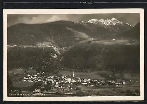 AK Obervellach a. d. Tauernbahn, Teilansicht mit Kirche