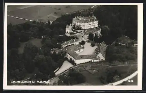 AK Innsbruck, Blick auf Schloss Ambras